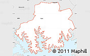 Silver Style Simple Map of ZIP code 29036