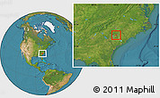 Satellite Location Map of ZIP code 29045