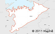 Silver Style Simple Map of ZIP code 29072