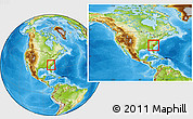 Physical Location Map of ZIP codes starting with 291, within the entire country