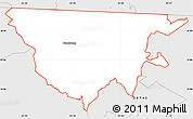 Silver Style Simple Map of ZIP code 29702