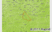 Physical Map of ZIP code 29715