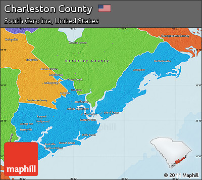 Political Map of Charleston County