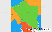 Political Simple Map of Colleton County