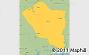 Savanna Style Simple Map of Colleton County