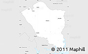 Silver Style Simple Map of Colleton County
