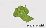 Satellite 3D Map of Lee County, cropped outside
