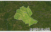 Satellite 3D Map of Lee County, darken