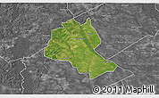 Satellite 3D Map of Lee County, desaturated