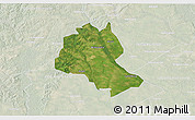 Satellite 3D Map of Lee County, lighten