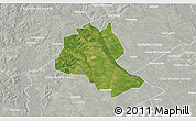 Satellite 3D Map of Lee County, lighten, semi-desaturated