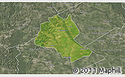 Satellite 3D Map of Lee County, semi-desaturated