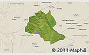 Satellite 3D Map of Lee County, shaded relief outside