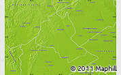 Physical Map of Lee County