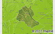 Satellite Map of Lee County, physical outside