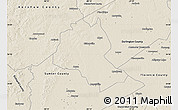 Shaded Relief Map of Lee County