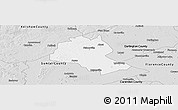 Silver Style Panoramic Map of Lee County
