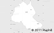 Silver Style Simple Map of Lee County