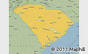 Savanna Style Map of South Carolina