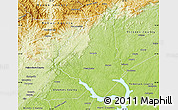 Physical Map of Oconee County