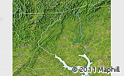 Satellite Map of Oconee County