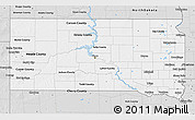 Silver Style 3D Map of South Dakota
