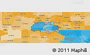 Political Shades Panoramic Map of ZIP codes starting with 571
