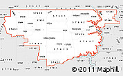Silver Style Simple Map of ZIP codes starting with 576
