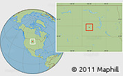 Savanna Style Location Map of ZIP code 57777