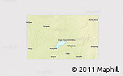 Physical 3D Map of Codington County, cropped outside