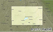 Physical 3D Map of Codington County, darken