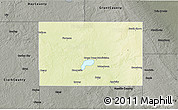 Physical 3D Map of Codington County, darken, semi-desaturated