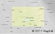 Physical 3D Map of Codington County, desaturated