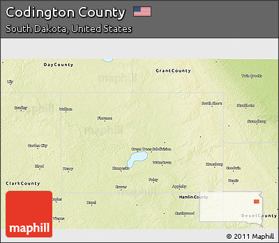 Physical 3D Map of Codington County