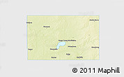 Physical 3D Map of Codington County, single color outside