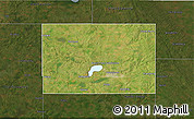 Satellite 3D Map of Codington County, darken