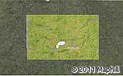 Satellite 3D Map of Codington County, darken, semi-desaturated
