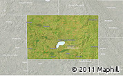 Satellite 3D Map of Codington County, lighten, semi-desaturated