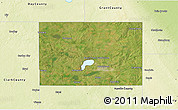 Satellite 3D Map of Codington County, physical outside