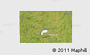Satellite 3D Map of Codington County, single color outside