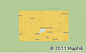 Savanna Style 3D Map of Codington County, single color outside