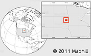 Blank Location Map of Codington County, highlighted country