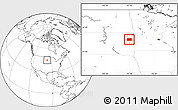 Blank Location Map of Codington County