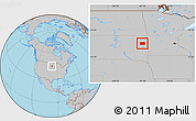 Gray Location Map of Codington County