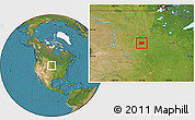 Satellite Location Map of Codington County
