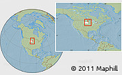 Savanna Style Location Map of Codington County, highlighted parent region, within the entire country, hill shading
