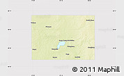 Physical Map of Codington County, cropped outside