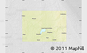 Physical Map of Codington County, lighten, desaturated