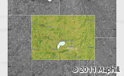 Satellite Map of Codington County, desaturated
