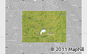 Satellite Map of Codington County, lighten, desaturated